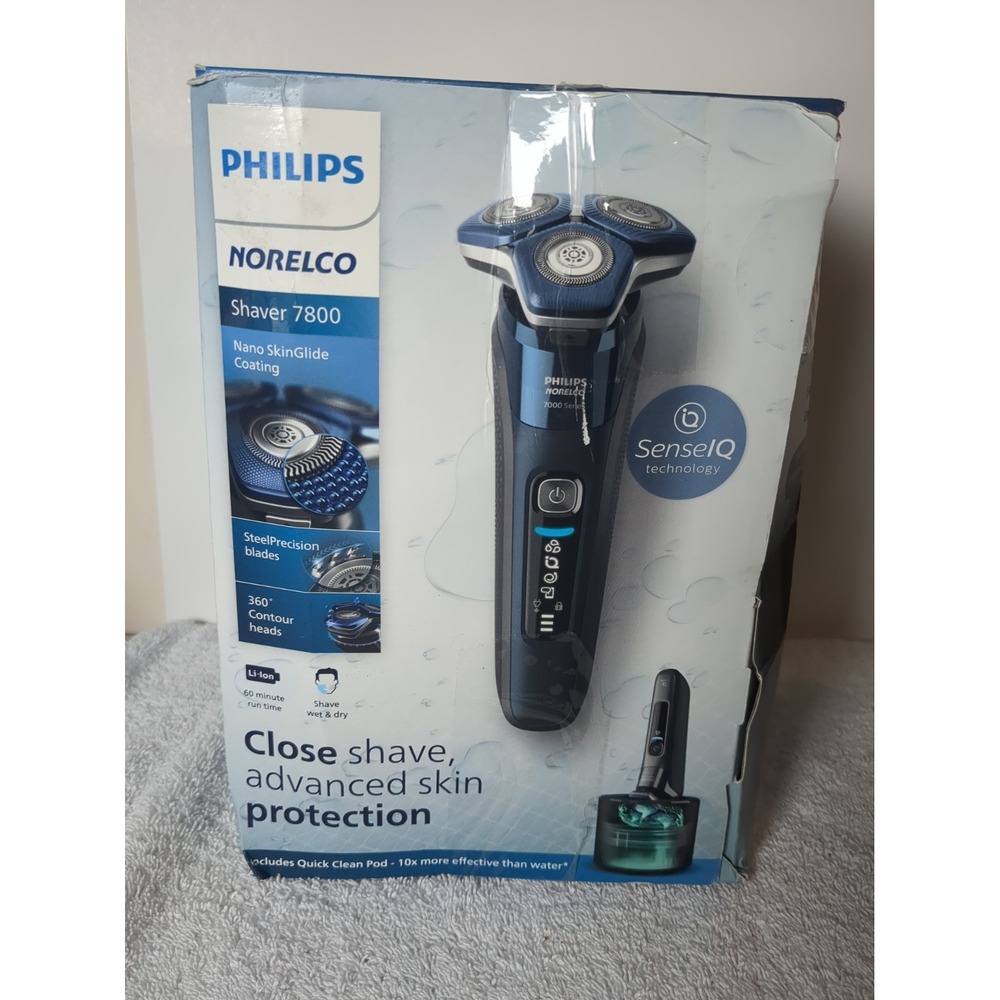 (Open Box) Philips Norelco Shaver 7800 Rechargeable Electric Razor S7885/85